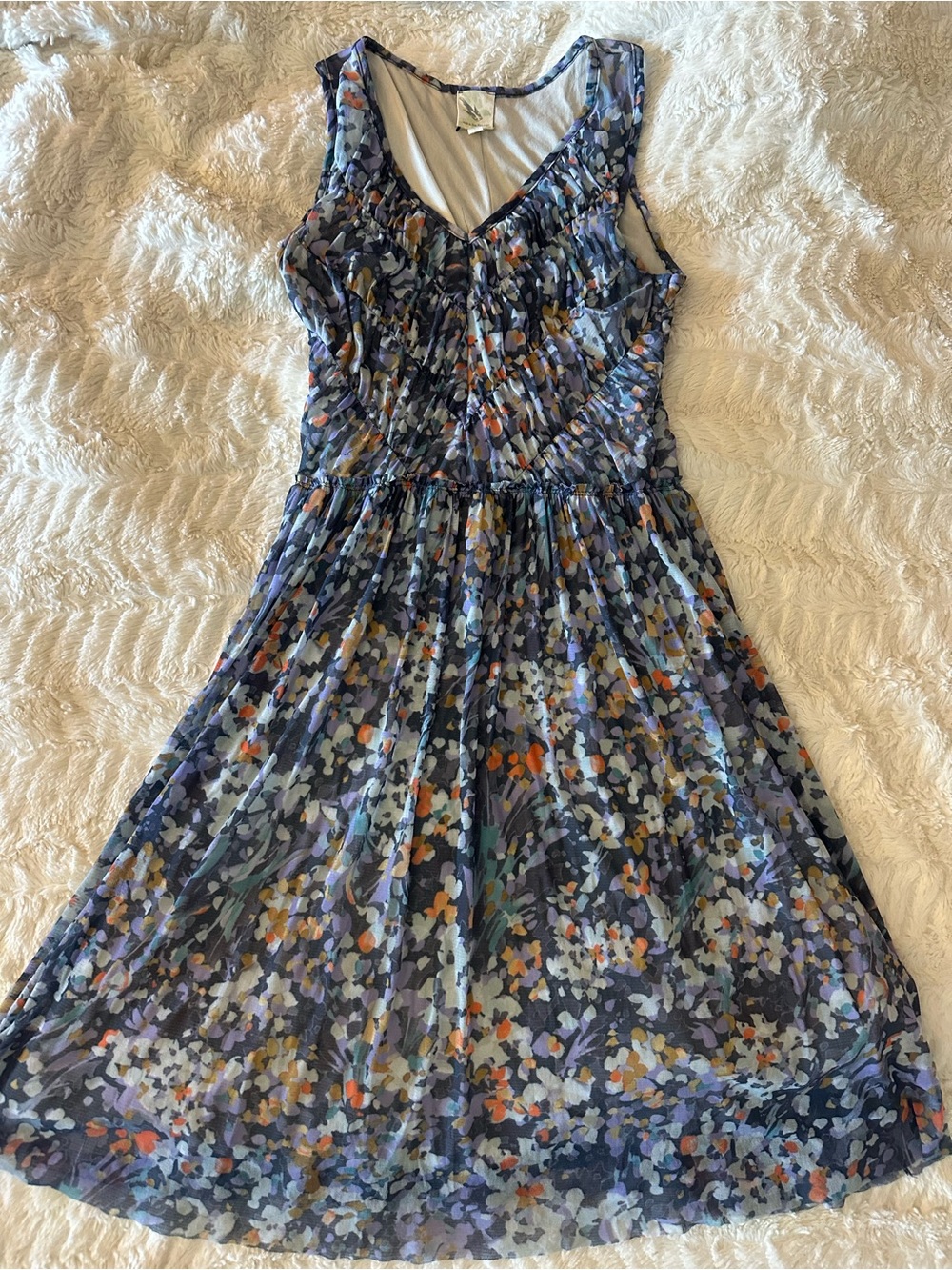 Anthropologie Made in San Francisco Floral dress size Large